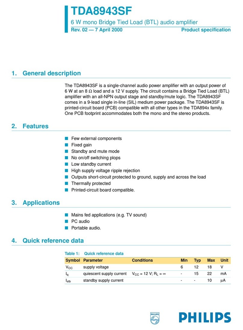 Philips TDA8943SF datasheet