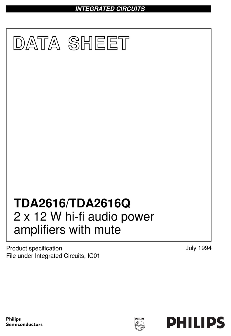 Philips TDA2616 User manual