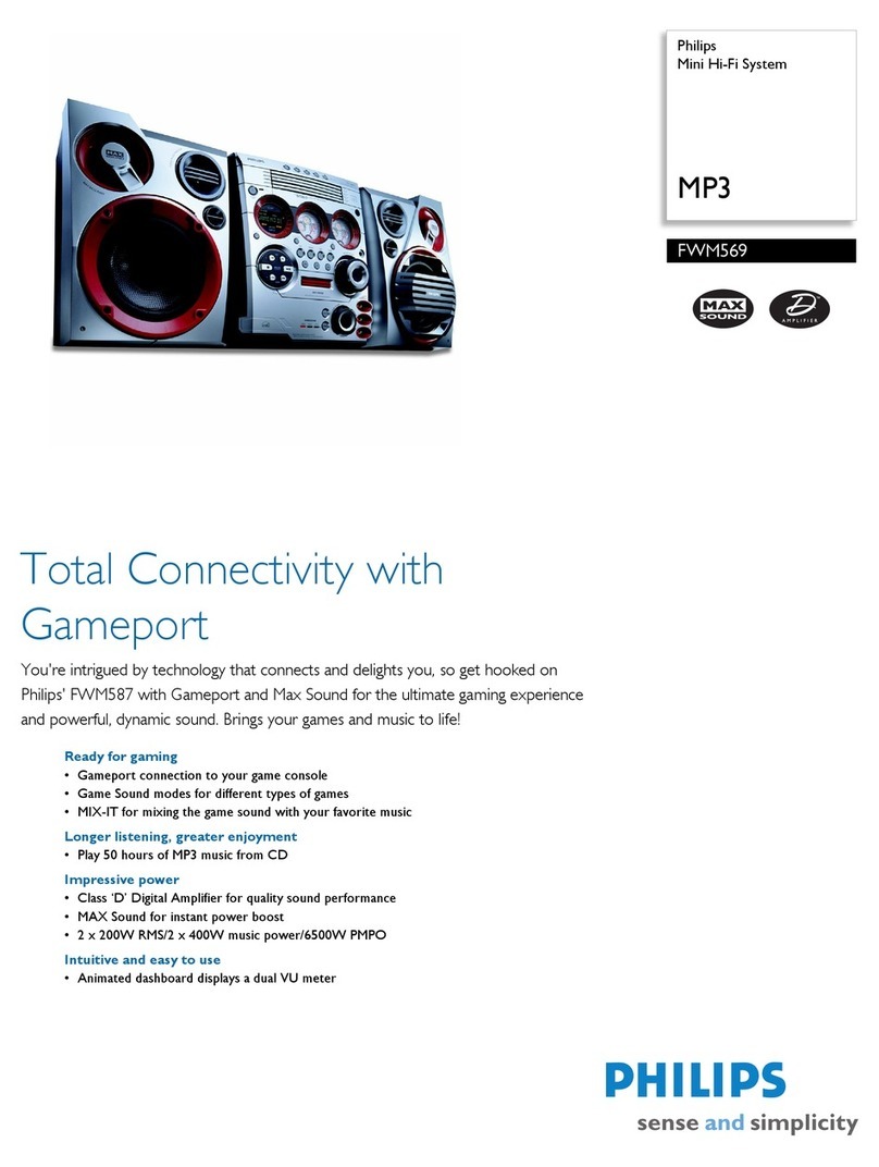 Philips FWM569 Specifications