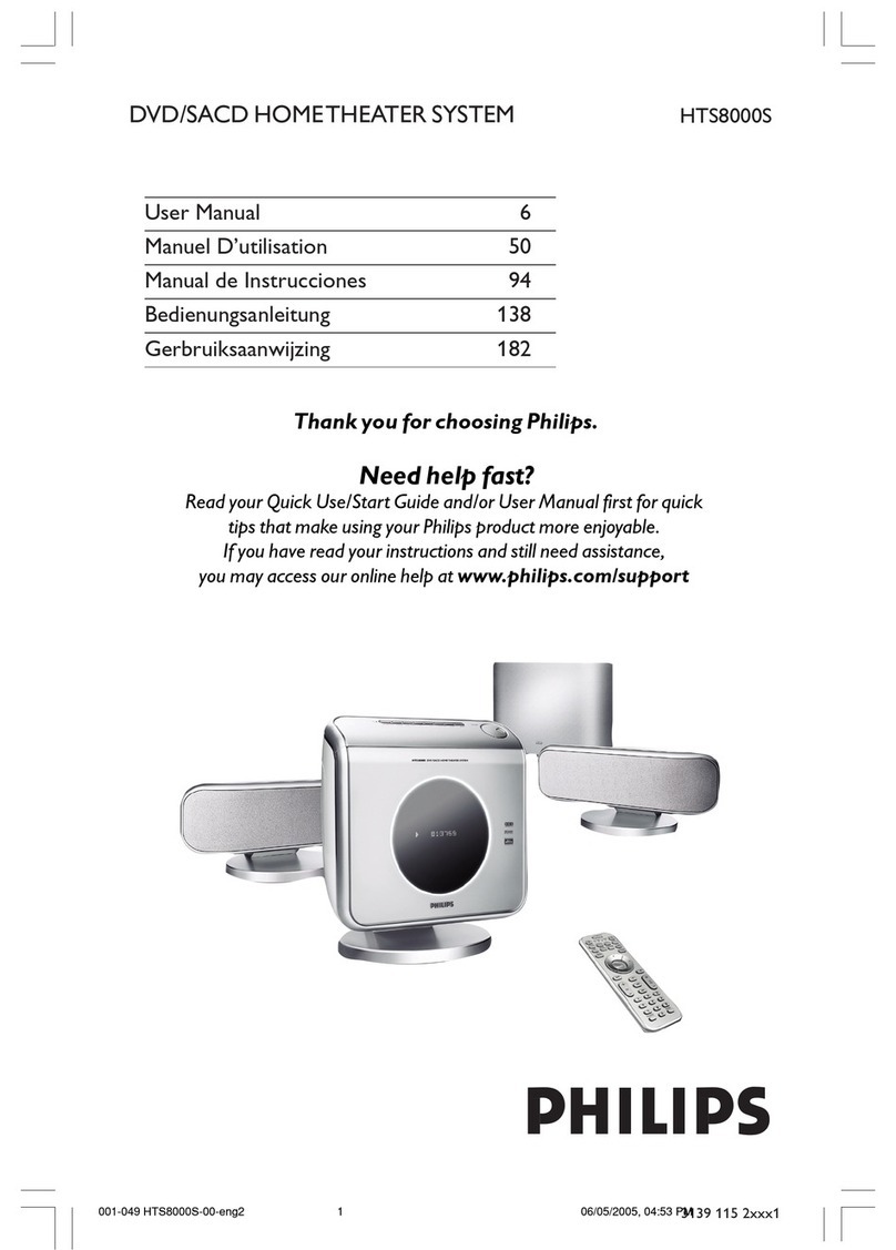 Philips HTS8000S user manual