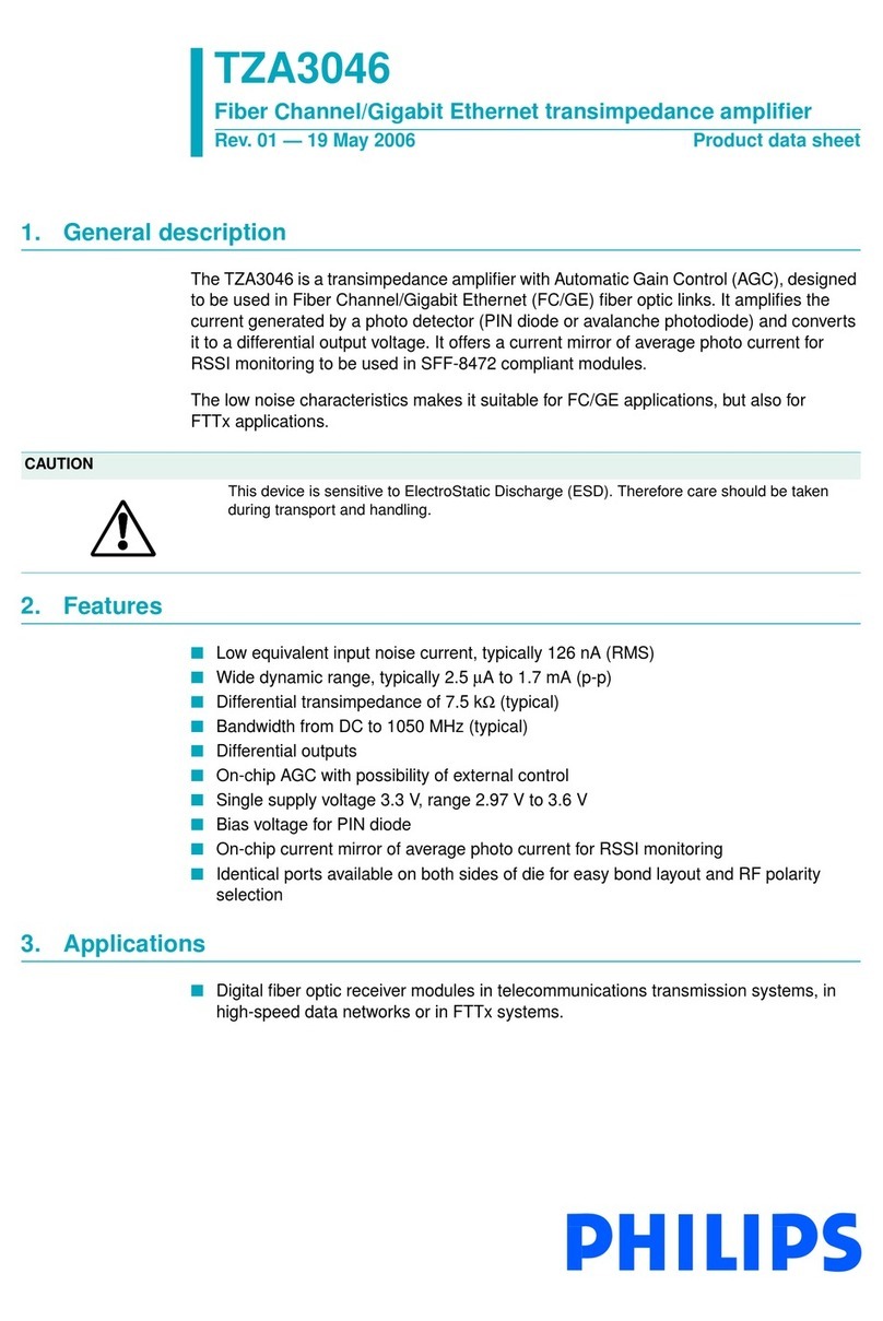 Philips TZA3046 Product data sheet