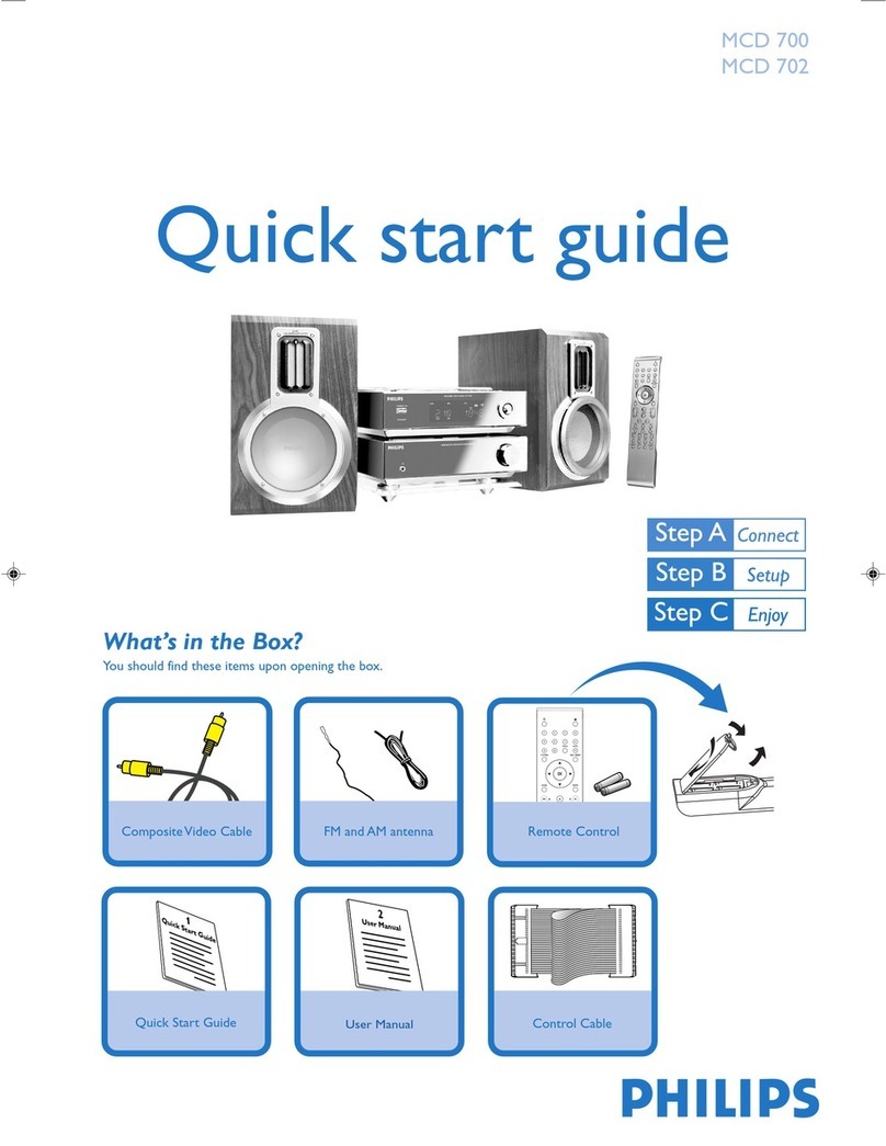 Philips MCD 700 User manual Philips MCD 700 User manual