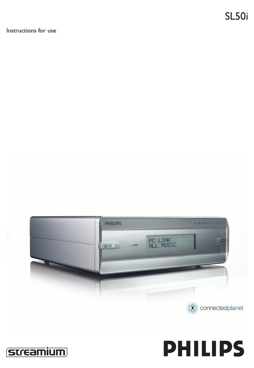 Philips Streamium SL50i User manual