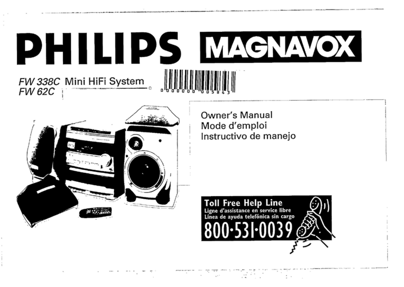 Philips Magnavox FW 338C User manual