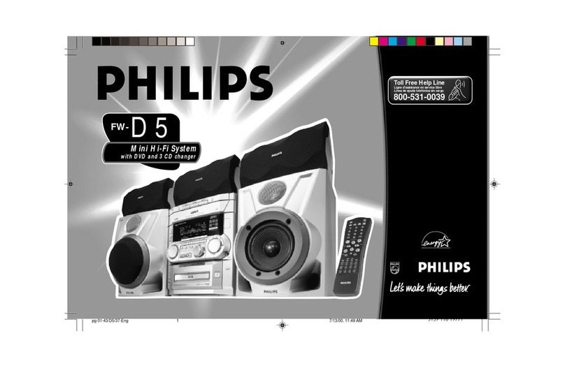 Philips FW-D5D User manual Philips FW-D5D User manual
