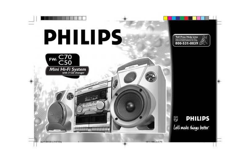Philips FW-C50 User manual