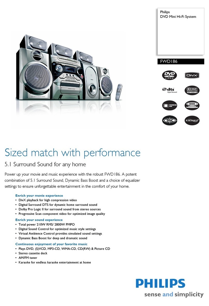 Philips FWD186 Specifications