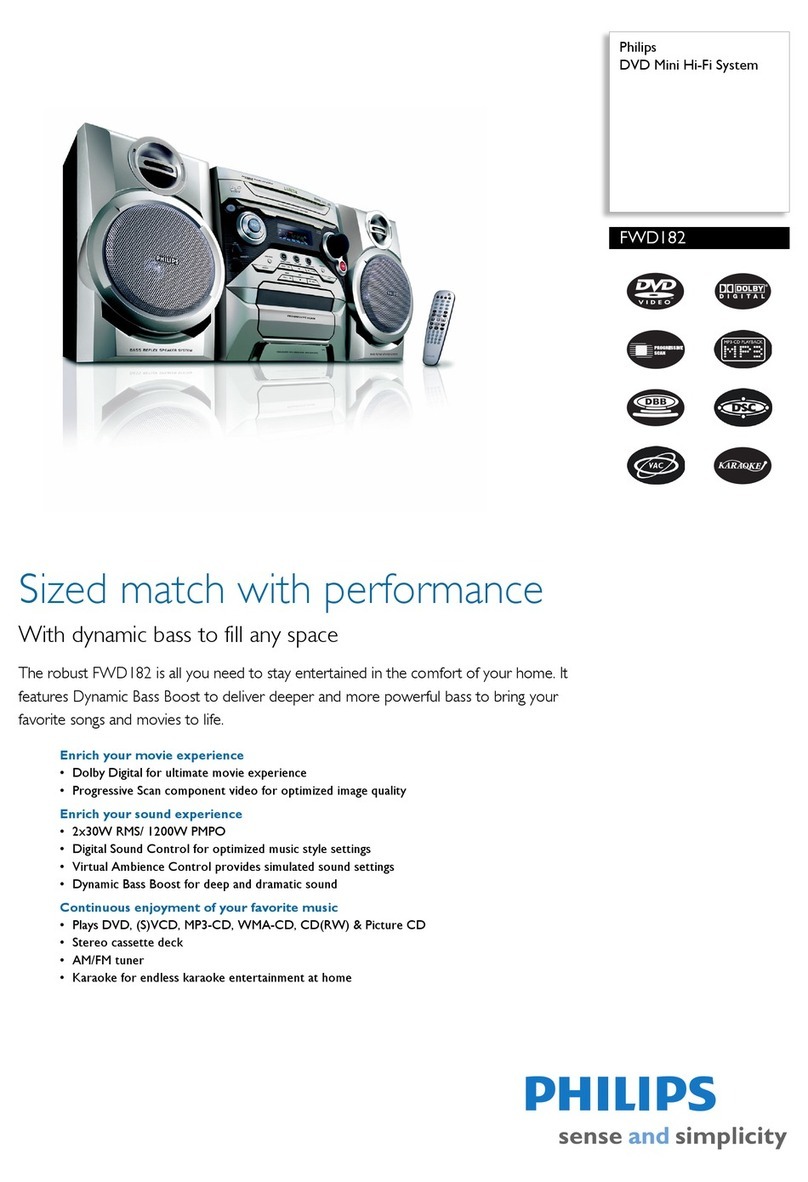 Philips FWD182 User manual