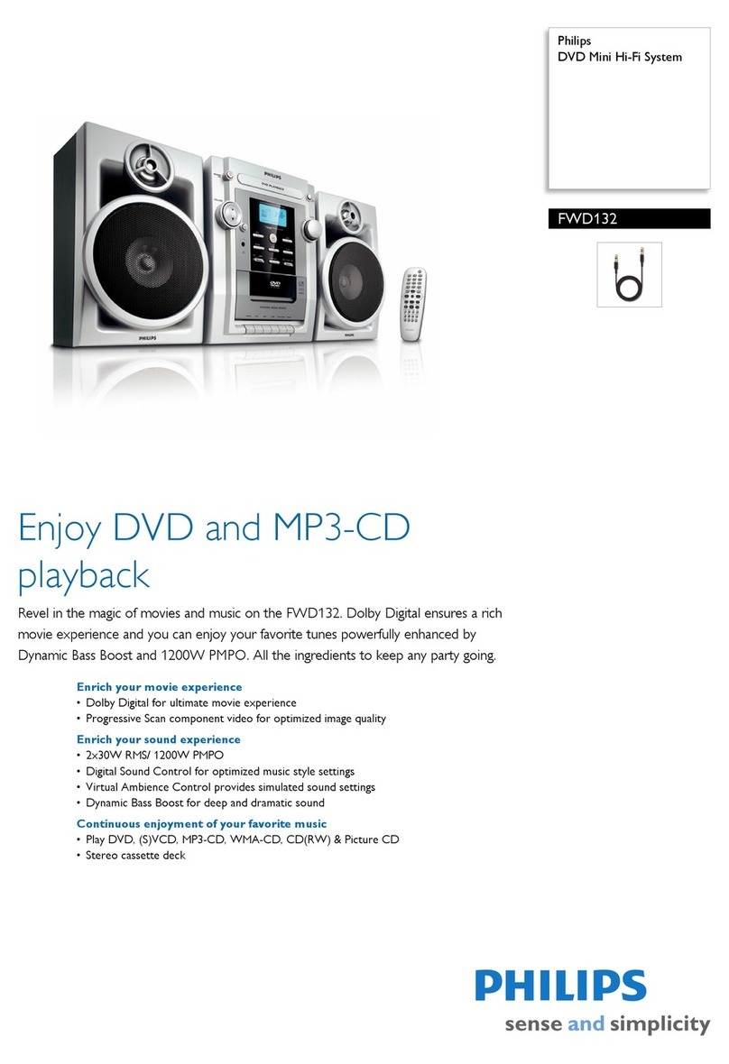 Philips FWD132 Specifications