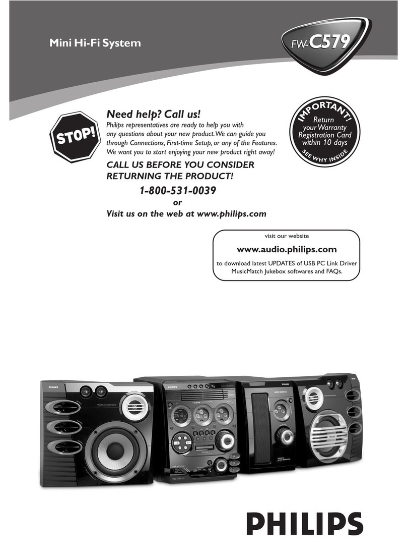 Philips FW-C579 user manual