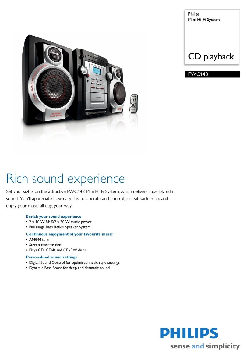 Philips FWC143 Specifications