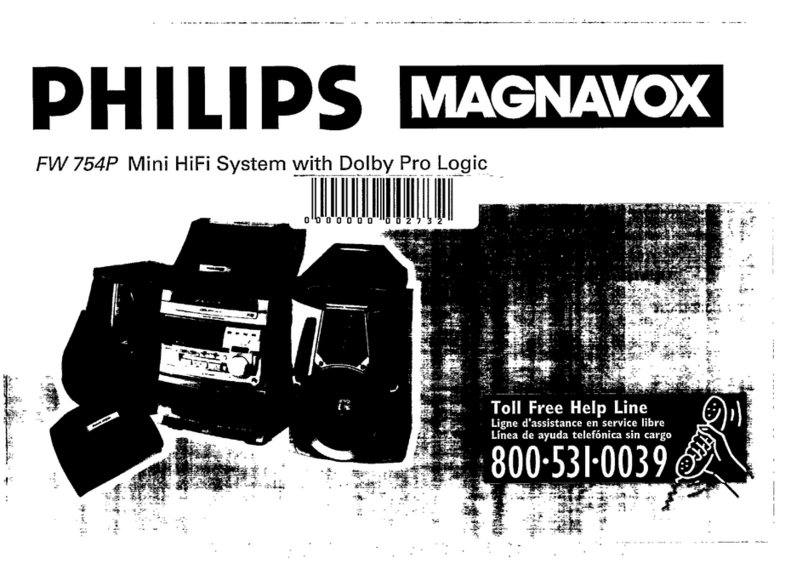 Philips Magnavox FW 754P owner's manual