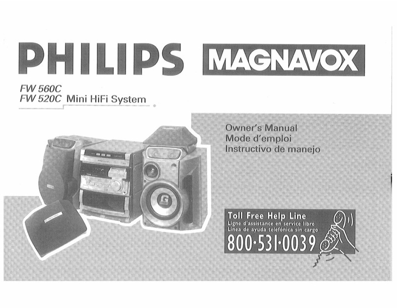 Philips Magnavox FW 520C owner's manual