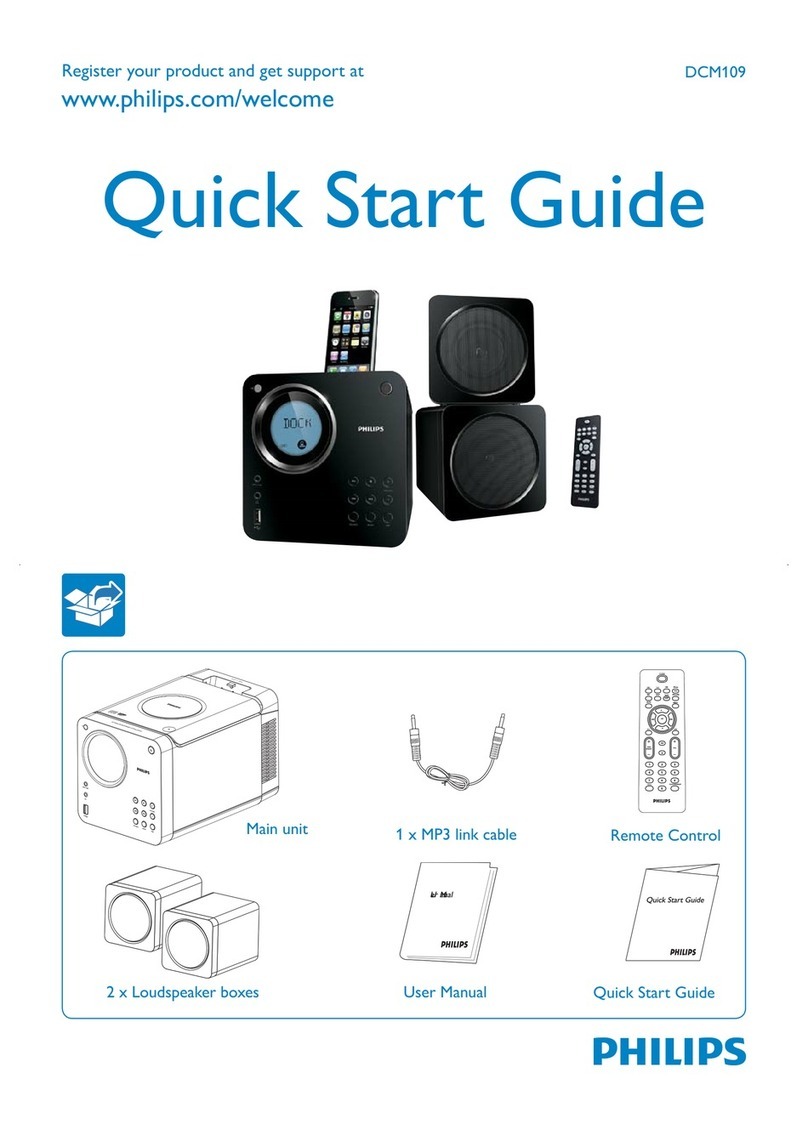 Philips DCM109 quick start guide