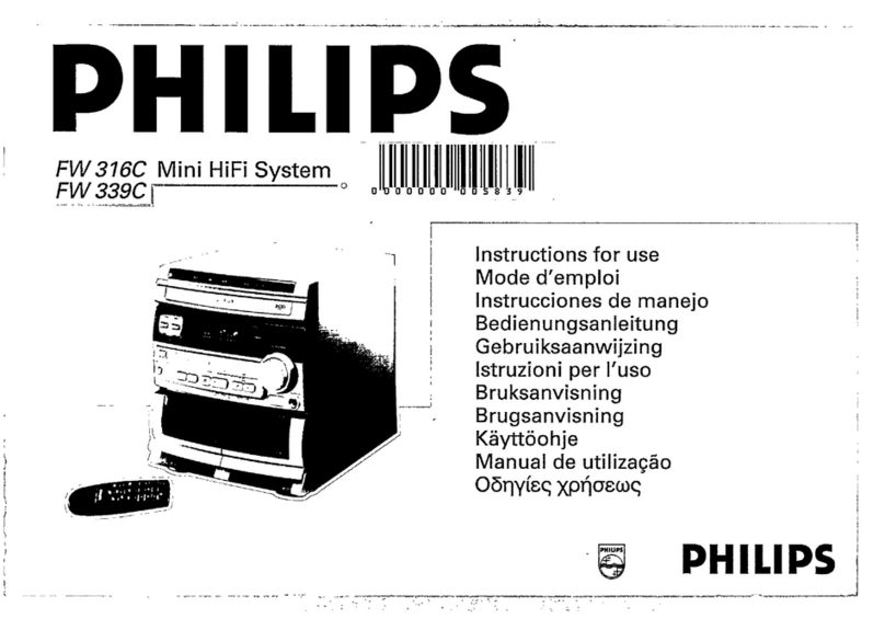 Philips FW 316C Instructions for use