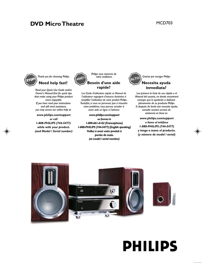 Philips MCD703 User manual