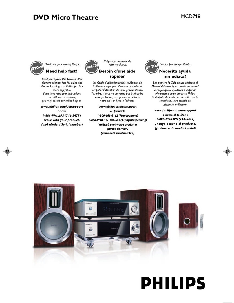Philips MCD718 User manual