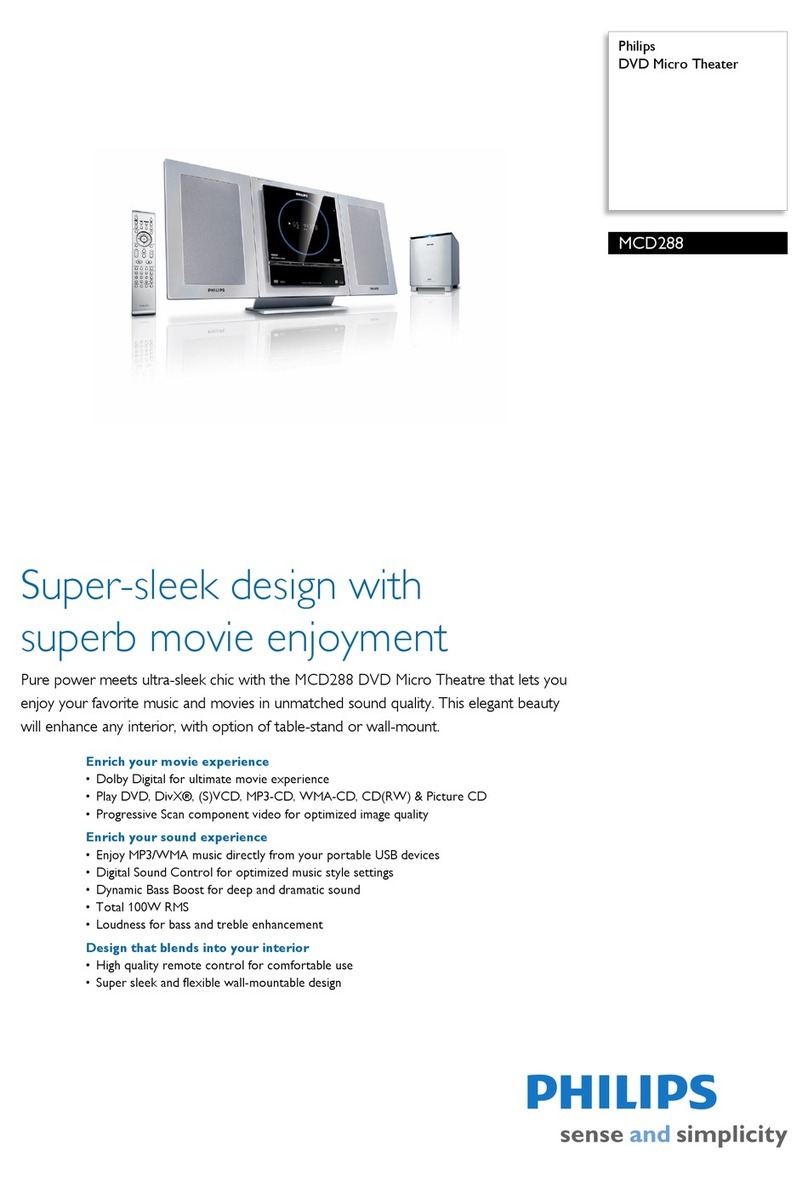 Philips MCD288 User manual