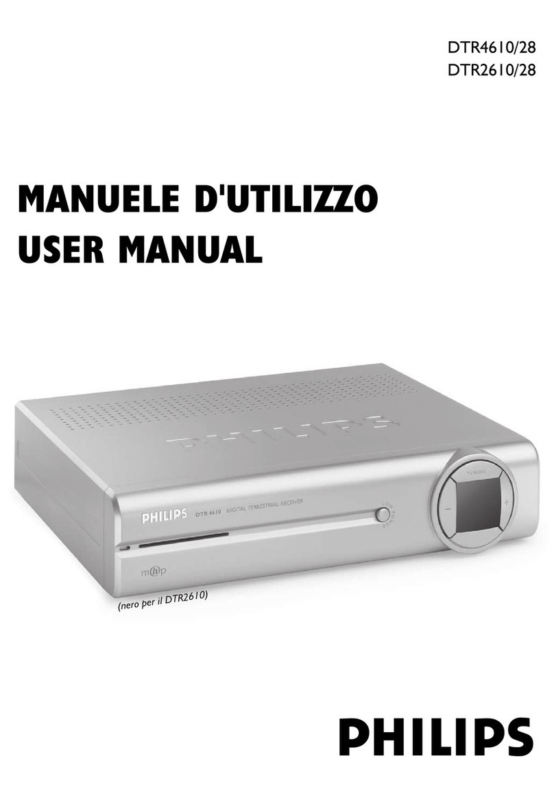 Philips DTR2610/28 User manual Philips DTR2610/28 User manual
