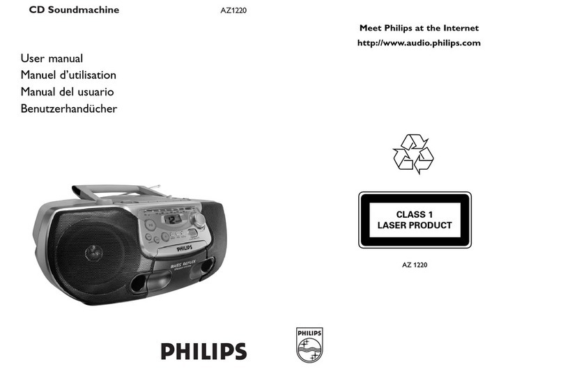 Philips AZ1220 user manual