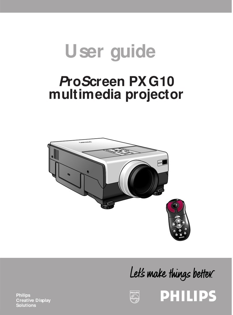 Philips ProScreen PXG10 User manual Philips ProScreen PXG10 User manual