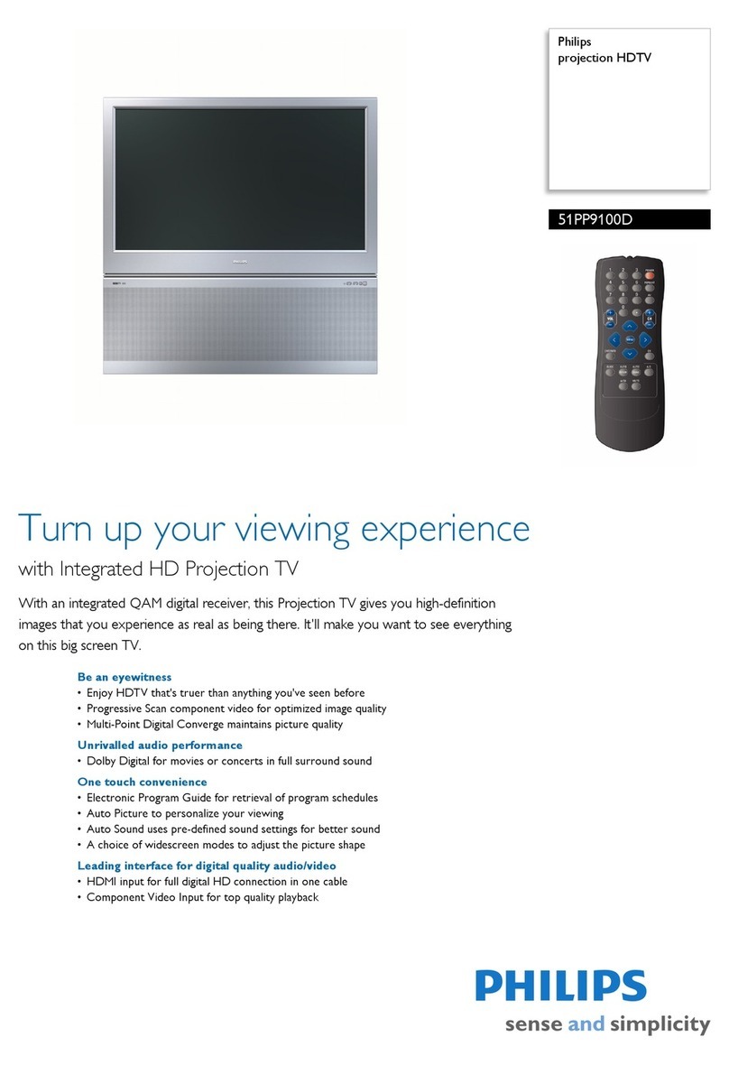 Philips 51PP9100D - Hook Up Guide User manual