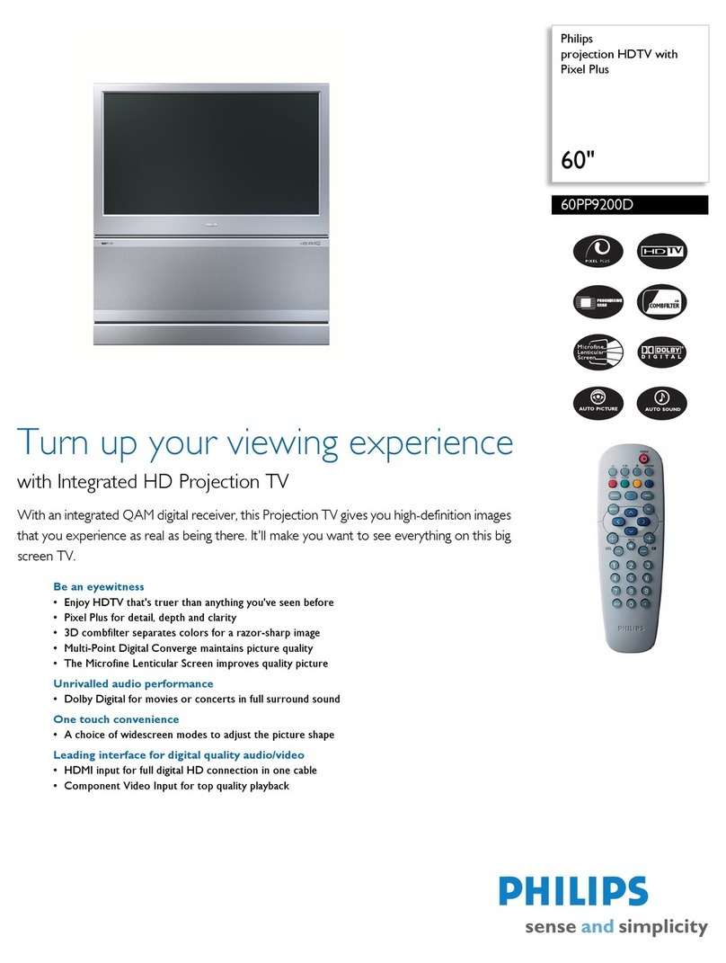 Philips 60PP9200D User manual