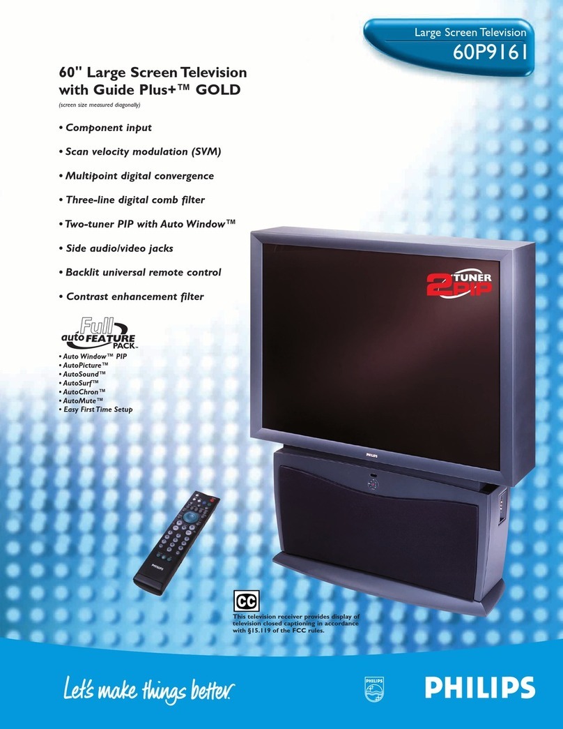 Philips 60P 9161 User manual Philips 60P 9161 User manual