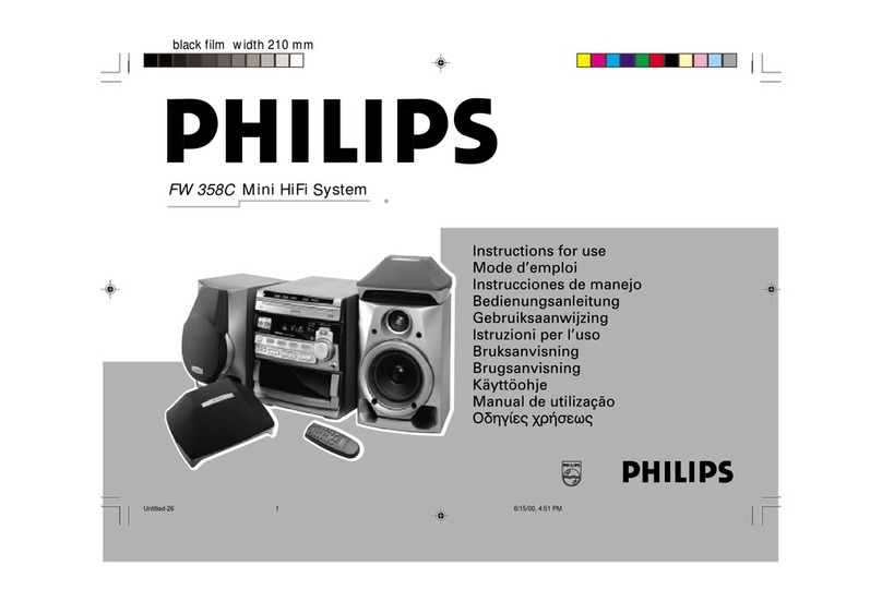 Philips FW 358C Instructions for use
