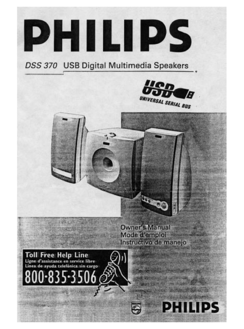 Philips DSS 370 owner's manual