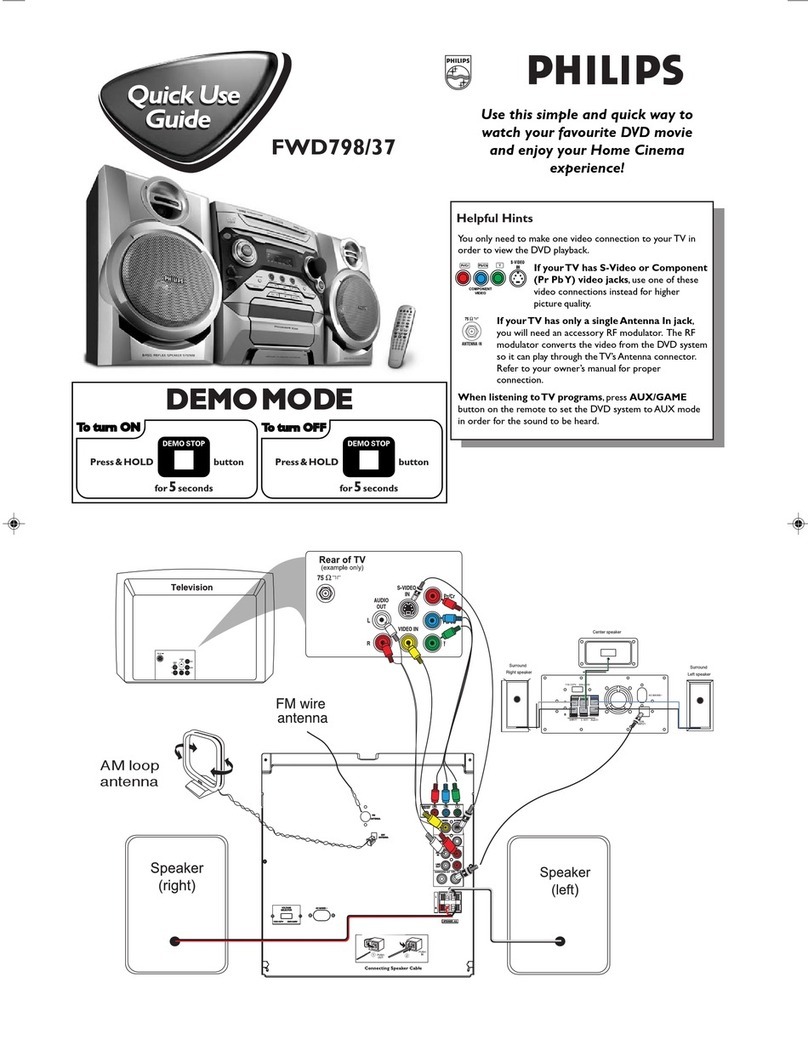 Philips FWD798/37 Quick use guide