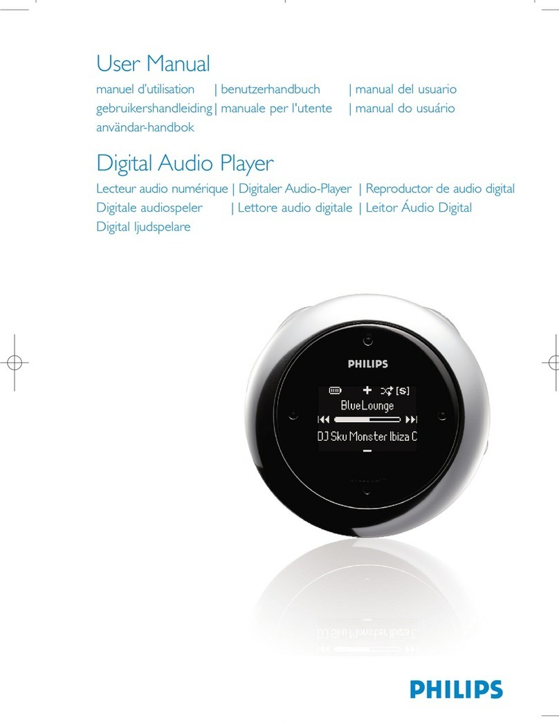 Philips audio players user manual