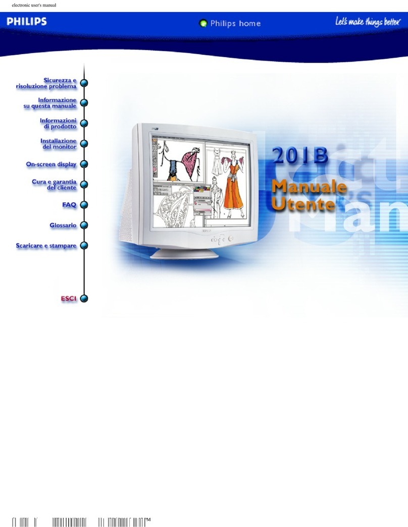 Philips Brilliance 201B user manual