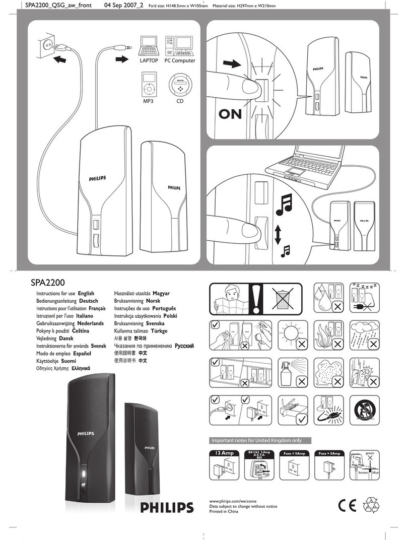 Philips SPA2200 User manual