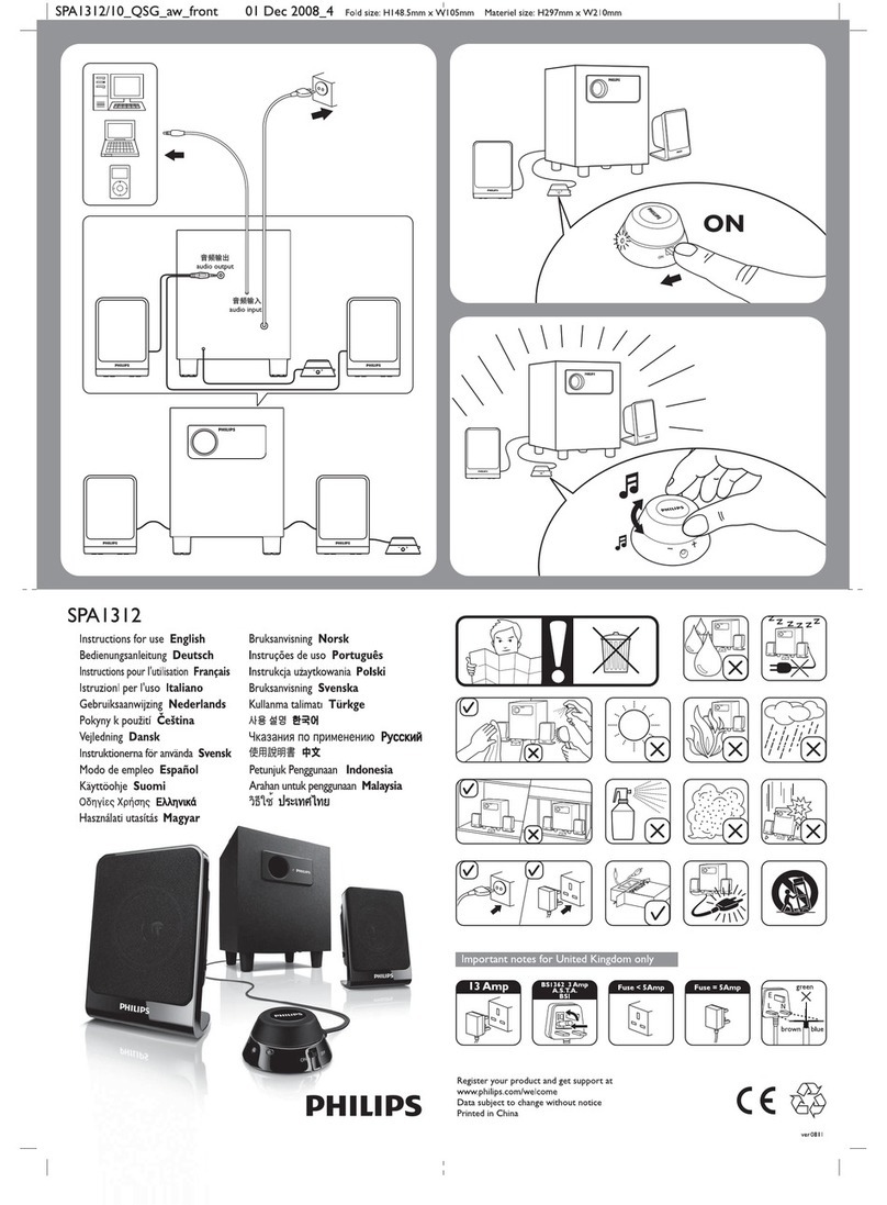 Philips SPA1312 User manual
