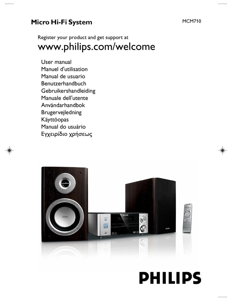 Philips MCM710 User manual Philips MCM710 User manual