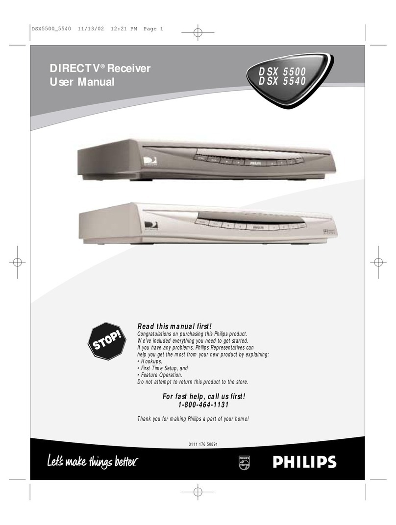 Philips DSX 5500 user manual