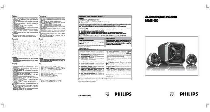 Philips MMS 430 User manual