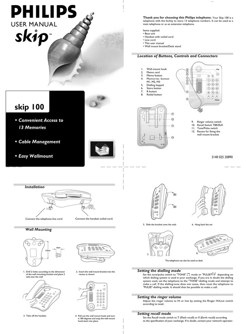 Philips skip 100 User manual