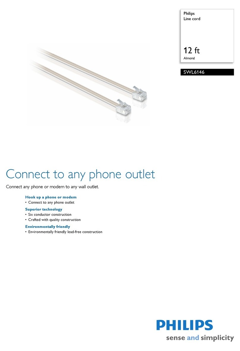 Philips Line Cord SWL6146 Specifications Philips Line Cord SWL6146 Specifications