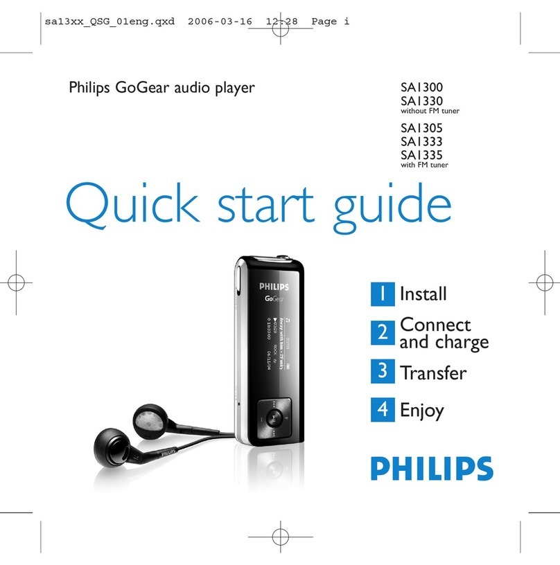 Philips SA1300 User manual