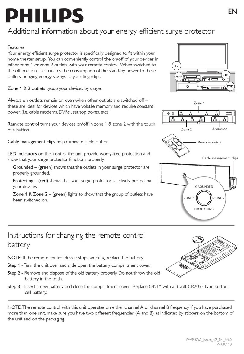 Philips SPP5107C Installation manual