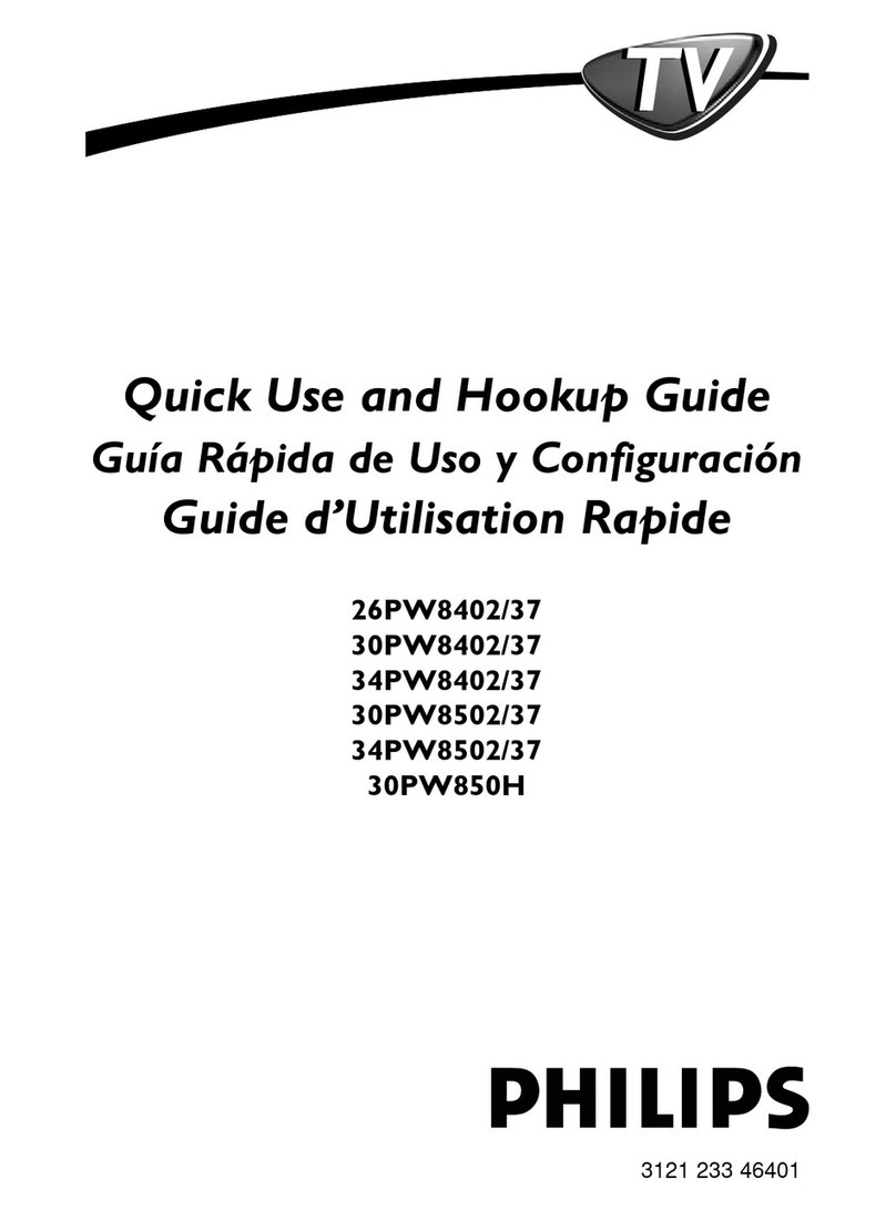 Philips 34PW850H/37 Quick use guide