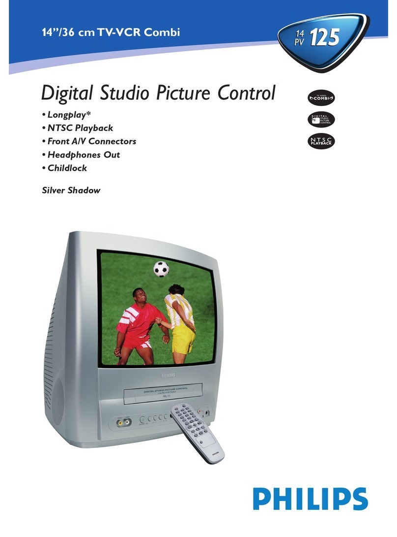 Philips 14PV125 Specification sheet