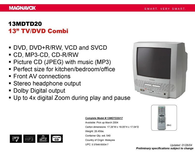 Magnavox 13MDTD20 - Dvd-video Player User manual