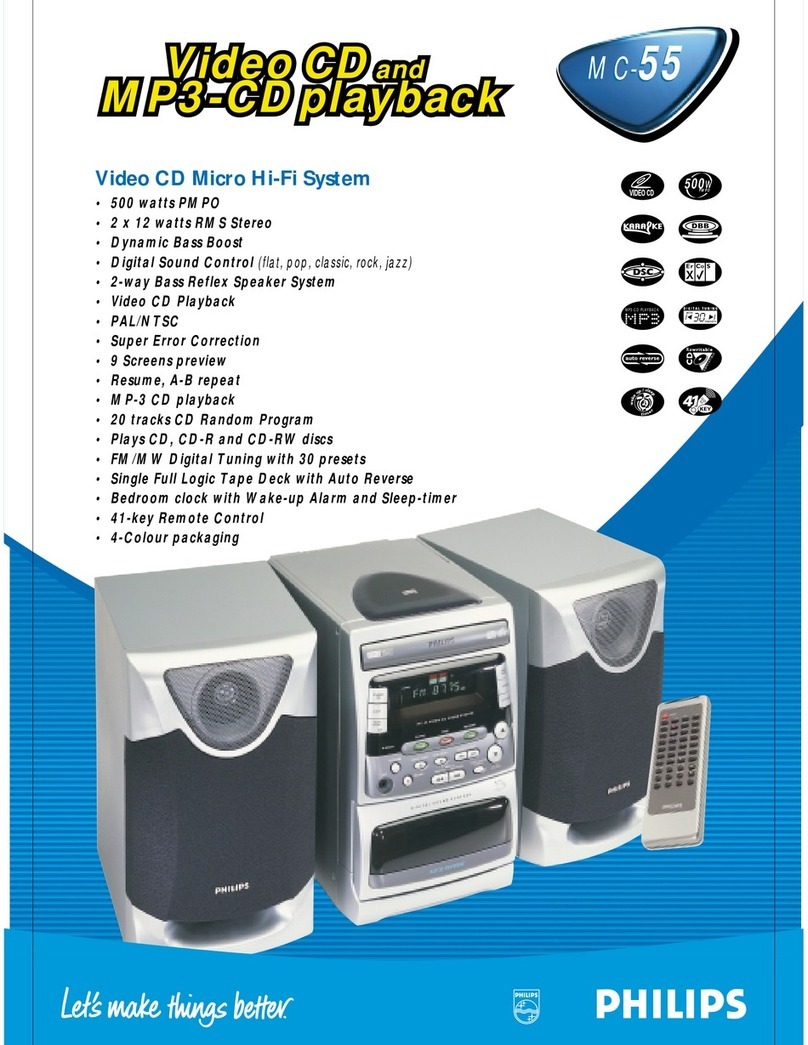 Philips MC-55 User manual