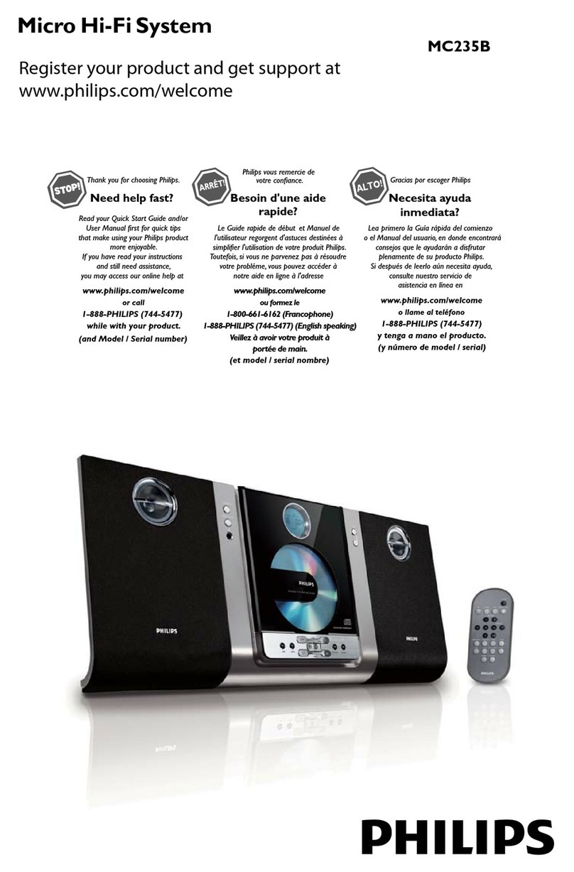Philips MC 235B User manual
