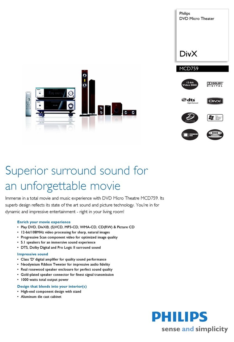 Philips MCD759 User manual