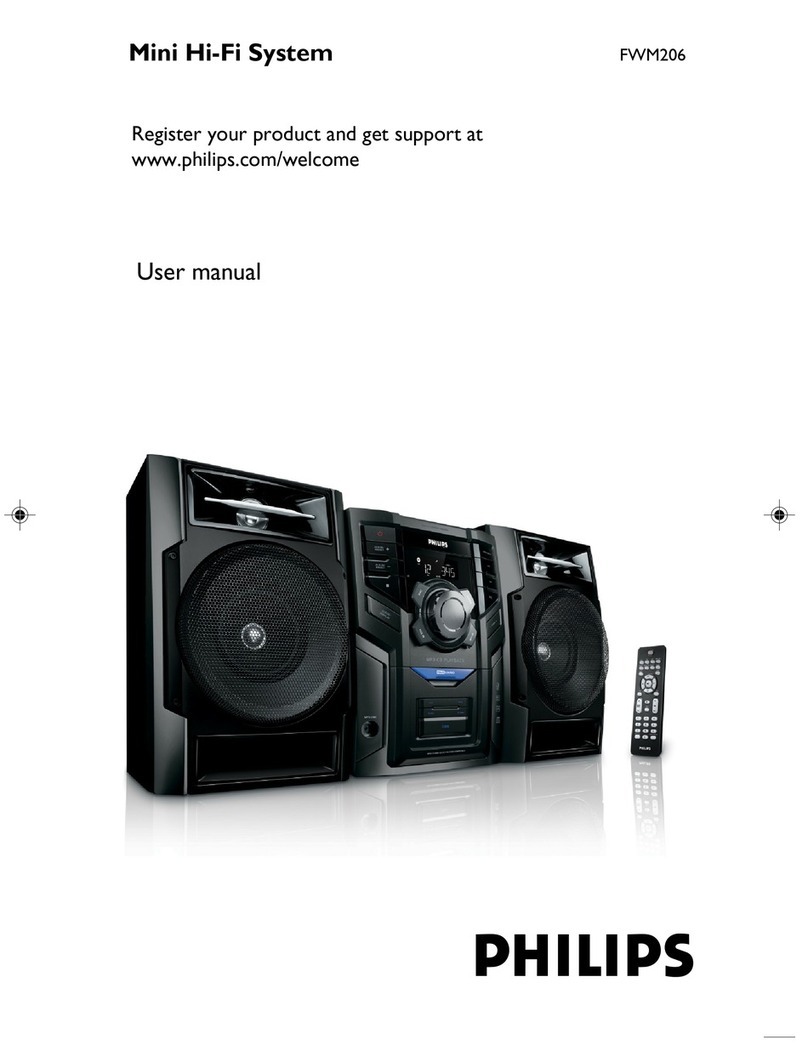 Philips FWM206 User manual