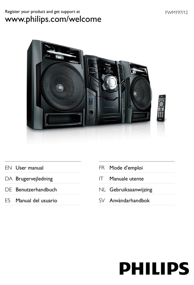 Philips FWM197/12 User manual